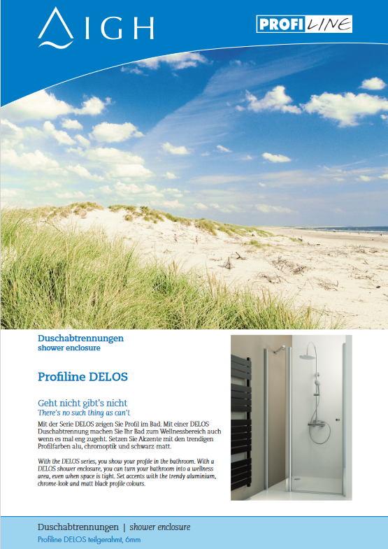Cover von Profiline Duschabtrennungen DELOS