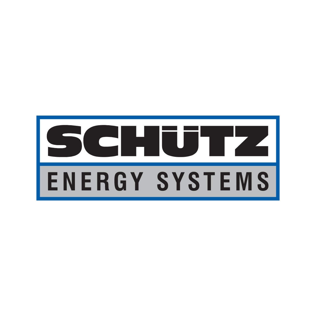 Das Bild zeigt das Logo des Herstellers Schütz Energy Systems der seit über 60 Jahren für Gebäudetechnik und Haustechnik bekannt ist. Das Logo ist in den Farben schwarz, weiß, blau und grau gehalten.